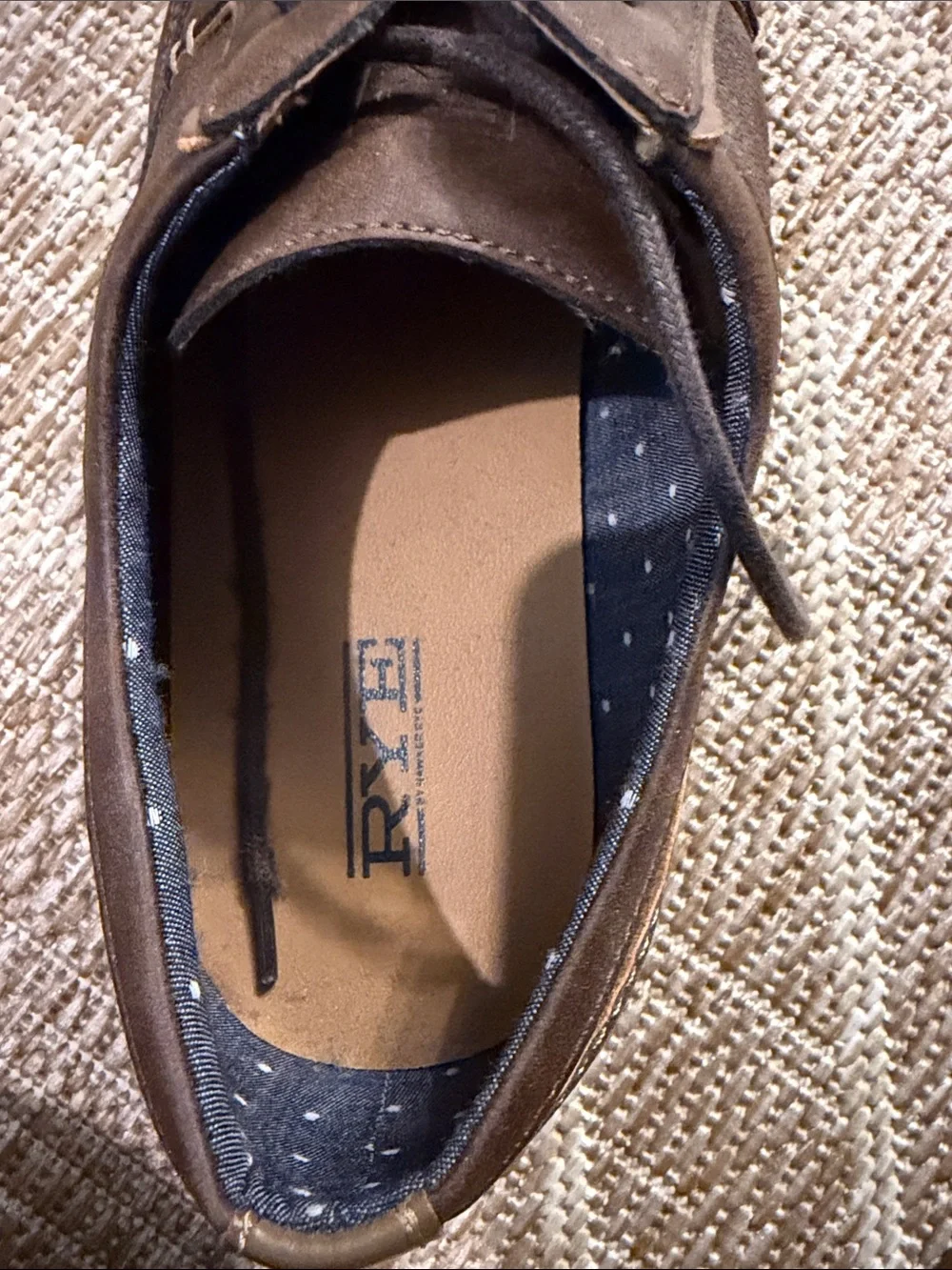 Rye Men's Brown Suede Cap-Toe Oxfords